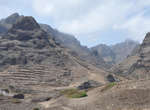 Kapverden - Trekking  Insel  Santo Antão  im Nordosten:  Beginn des Wanderwegs entlang der Steilküste