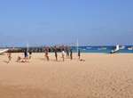 Kapverdische Badeinsel Sal - Volleyball am Strand von Santa Maria