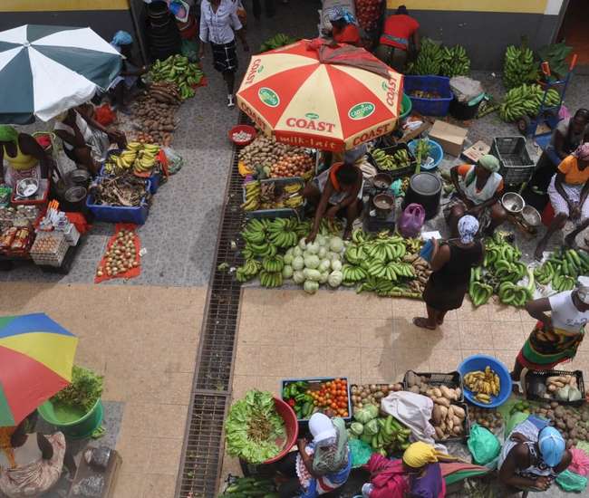 Kapverdische Insel Santiago Markt in Assomada