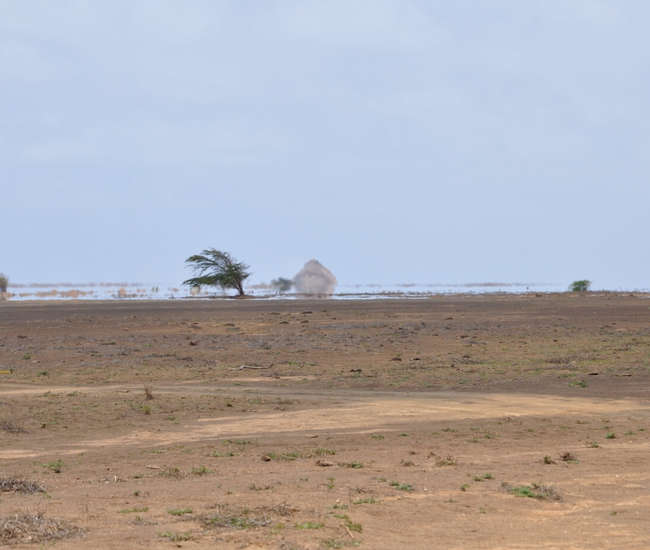Kapverdische Badeinsel Sal - Fatamorgana auf der Fahrt nach Terra Boa