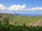 Trekking kapverdische Insel Santiago - von Cidade Velha nach Tarrafal : Blick über die Hochebene nach Fundura