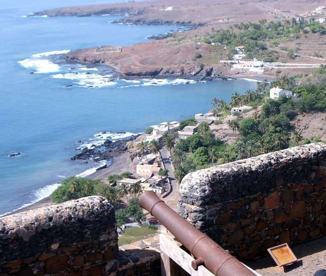 Weltkulturerbe Cidade Velha Blick vom Fort