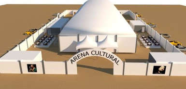 Modelldarstellung der geplanten Arena Cultural auf Sal