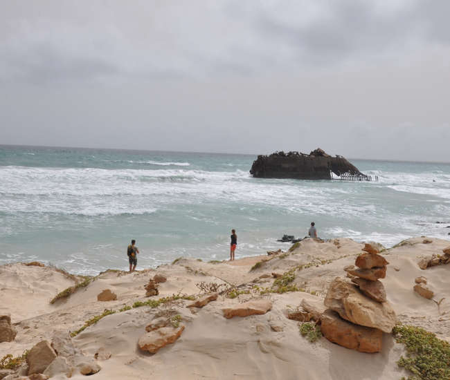 Düneninsel Boavista Wrack Cabo Santa Maria