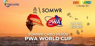 Flyer für die 1. Etappe der Windsurfing-Weltmeisterschaft 2022 auf Sal