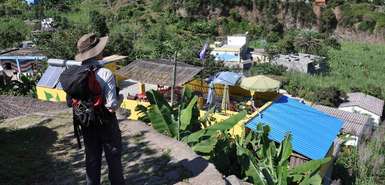 Santo Antão: Hotel Casa Maracujá - Blick auf die Bungalows