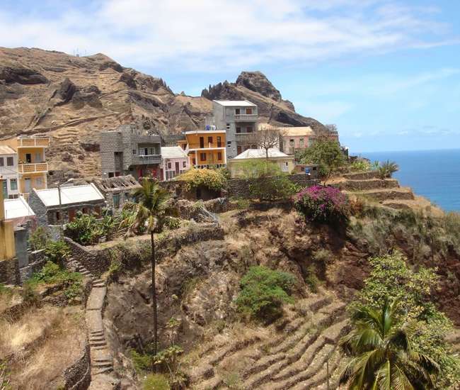 Kapverden - Trekking  Insel  Santo Antão  im Nordosten: Fontainhas