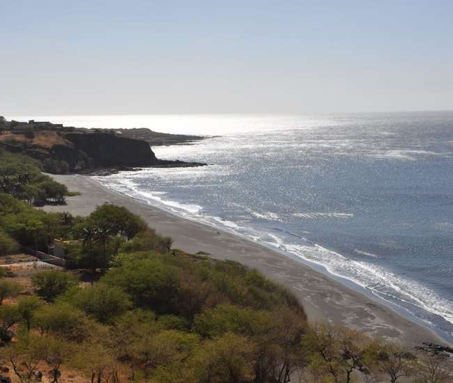 Kapverdische Hauptinsel Santiago Der Silberstrand Ribeira da Prata