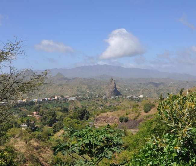 Kapverdische Hauptinsel Santiago Blick nach Picos