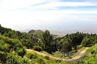 Weg in der Nähe des Cova-Kraters